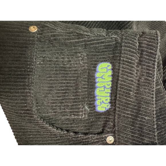 Empyre Pants Womens 29x29 Black Tori Corduroy Baggy Skater Grunge Loose Casual - Picture 8 of 13